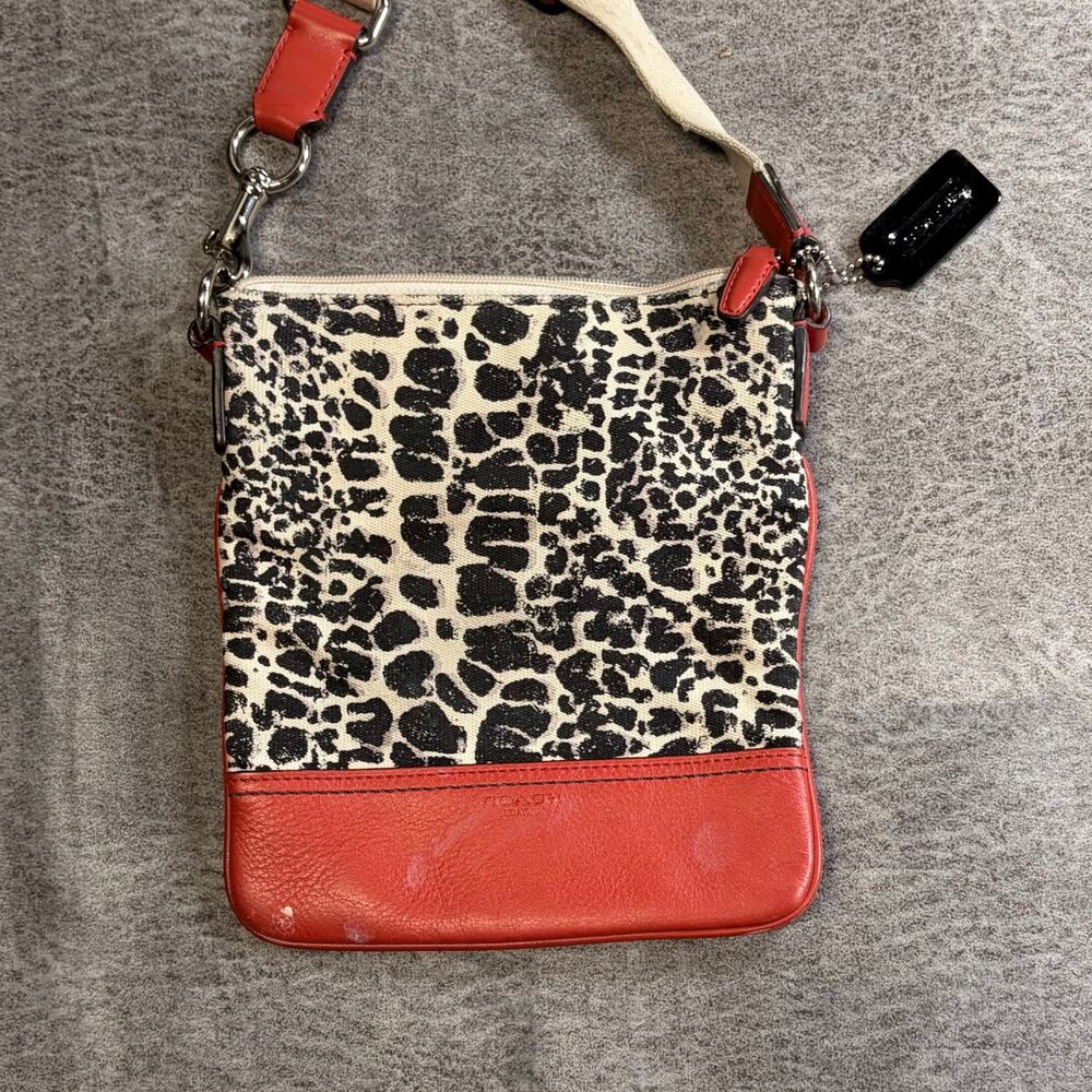 Coach Leopard Cream Crossbody Bag